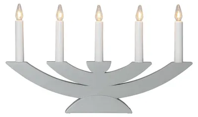 Productafbeelding van Star Trading 220-06, Decoratieve lichtfiguur, Grijs, IP20, Wit, 5 lampen, E10