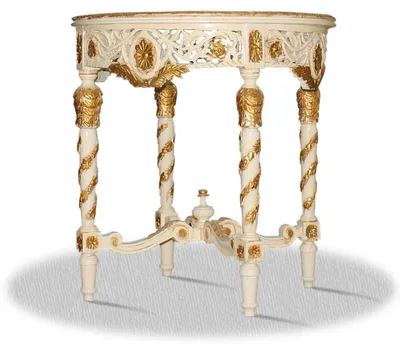 Zdjęcie produktu dla Casa Padrino stolik w stylu barokowym średnica 80 x h. 85 cm - Meble antyczne