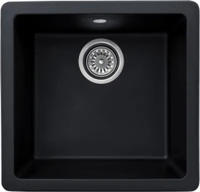 Produktbild von Granitspüle Küchenspüle Granit Einbauspüle schwarz Spülbecken Spüle Granit 37x39cm von Keton