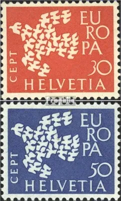 Produktbild von Briefmarken Schweiz 1961 Mi 736-737 (kompl.Ausgabe) gestempelt Europa