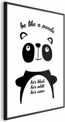 Produktbild von Posterpapier Poster - Be Like a Panda 21x30 cm Text n-A-0781-ao-a
