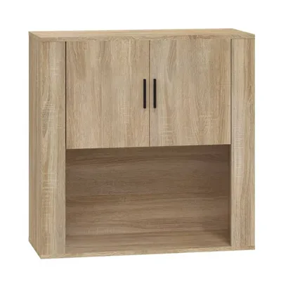 Produktbild von vidaXL Wandschrank Sonoma-Eiche 80x33x80 cm Holzwerkstoff