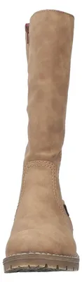 Produktbild von Rieker Damen Stiefel mit Blockabsatz und Profilsohle Y9180, Größe:38 EU, Farbe:Beige