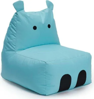 Produktbild von LUMALAND Animal Line Kindersitzsack Hippo - Türkis