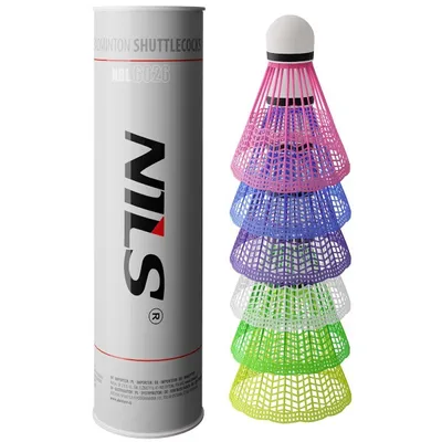 Image de Balles de badminton NILS NBL6026 multicolore 6 pcs