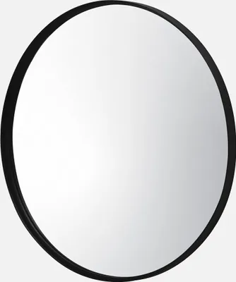 Produktbild von sweeek - Runder Metallspiegel Ø 60cm - Schwarz