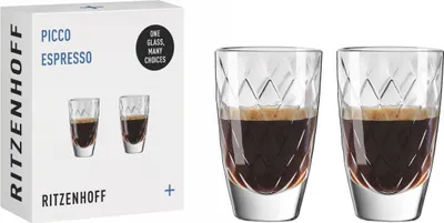 Produktbild von Ritzenhoff Espressogläser 2er Set Picco Espresso, RDT F25, Kristallglas, 53 ml, 3991002