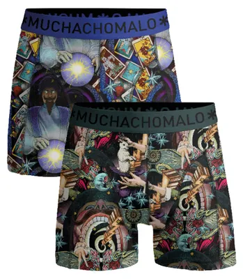 Produktbild von Muchachomalo Jungen Boxershorts – 2er Pack – Baumwolle Stretch – Bequeme Unterwäsche – Größe 146/152 - MAGIC1010-04J