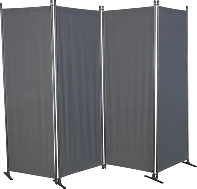 Produktbild von Angerer Paravent 4-tlg. Swingtex dunkelgrau