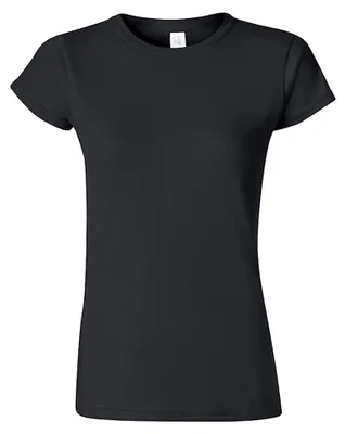 Image de Gildan - T-shirt « Softstyle » poids moyen pour femme LT588 (M) (noir de jais)