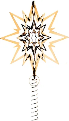 Produktbild von Georg Jensen - TOP STAR – Weihnachtsbaumspitze, mittelgroß, Vergoldet
