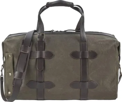 Produktbild von Ruitertassen Reisetasche Canvas mit Lederparts 50x27cm wasserdichte Reißverschlüsse