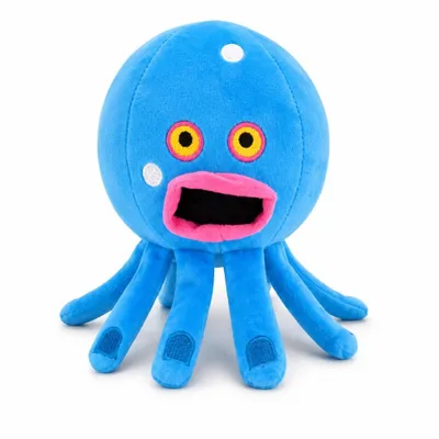 Productafbeelding van Wiztex Knuffel My Singing Monsters Toe Jammer, blauw, pluche, 19 cm, zachte knuffel, cadeau, kinderspeelgoed, pluchen speeltje