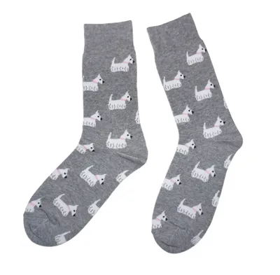 Produktbild von Herren Basic Socken aus Baumwolle White Terrier Grau Größe 39-42