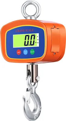 Obrázek produktu pro Digitální váha, 1000 kg/500 g, průmyslová jeřábová váha s hliníkovým krytem, LCD podsvícením, zobrazovací jednotkou, přepínačem/úložištěm dat/tahem/nulou, pro farmy, továrny, stavebnictví, myslivost