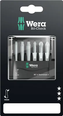 Produktbild von Wera Bit-Check 6 Universal 2 SB - 1 Stk.