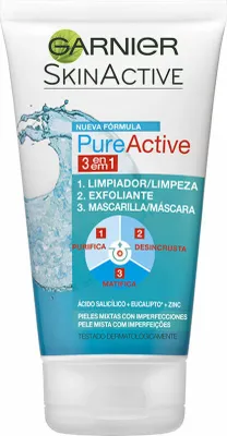 Image de Garnier Active 3 In 1 Cleansing Gel 150ml