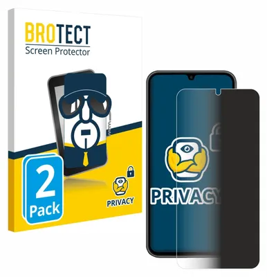 Produktbild von 2x BROTECT Sichtschutzfolie für Samsung Galaxy A34 5G Anti-Spy Privacy Sichtschutz Blickschutz Folie Blaulicht-Schutz