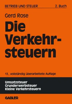 Produktbild von Die Verkehrsteuern