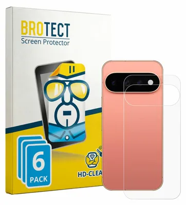 Produktbild von 6x Für Google Pixel 11 Pro (Rückseite) Schutzfolie BROTECT Displayschutz Display Schutz Folie Klar Transparent