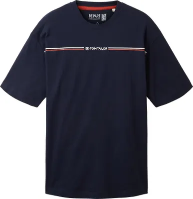 Produktbild von Tom Tailor T-Shirt Kurzarmshirt mit Rundhalsausschnitt und Logoprint