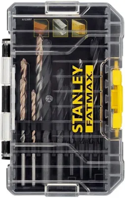 Image de Stanley STA88561-XJ Foret de précision pour métaux, 2-8 mm, cassette, 14 pièces