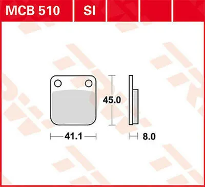 Produktbild von TRW Bremsbeläge Satz Vorne für SUZUKI MOTORCYCLES TS MCB510