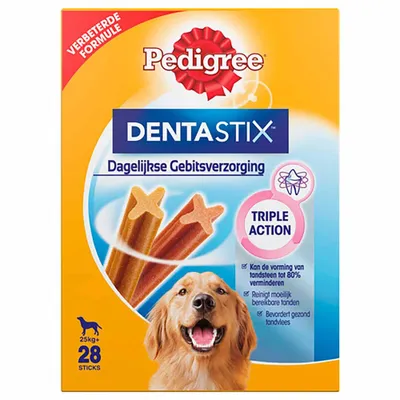 Produktbild von Pedigree Snacks DentaStix Multipack für grosse Hunde, 28 St.