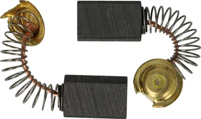 Produktbild von vhbw 2x Kohlebürste 12,6 x 7,4 x 6 mm Ersatz für Hitachi / Hikoki 999-001, 999001 für Elektrowerkzeug + Feder, Dunkelgrau