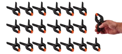 Produktbild von 20er-Set Federzwingen Leimzwinge Klemmzwinge Schraubzwinge Kantenzwinge 115mm