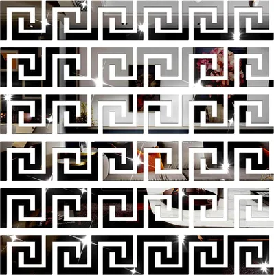 Produktbild von Wandaufkleber, Acryl-Spiegelaufkleber-Set, 30 Stück, DIY Spiegel Wandsticker für Wohnzimmer Schlafzimmer Dekor (schwarz)