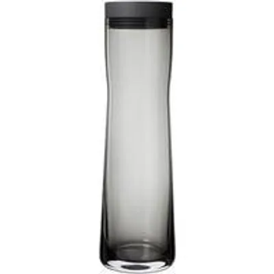 Image de Carafe en verre grise d'1 litre avec couvercle en silicone