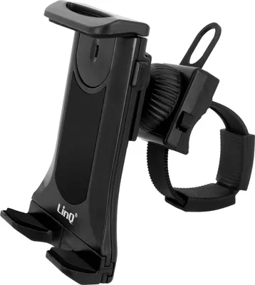 Immagine prodotto di Supporto per smartphone / tablet ruotabile a 360° sul manubrio, LinQ - Nero