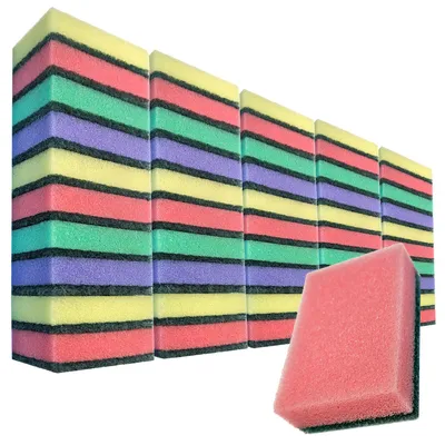 Immagine prodotto di com-four® 50x: detergente per superfici in plastica, con spugna abrasiva