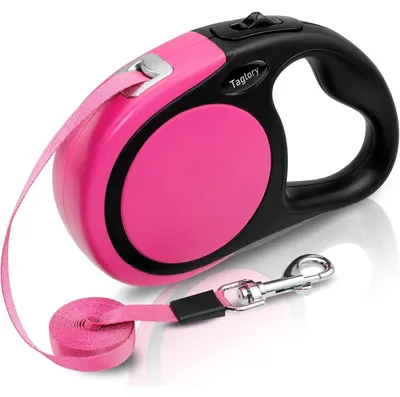 Productafbeelding van Rolhondentuig voor honden tot 20 kg, uittrekbaar, 5 meter, roze