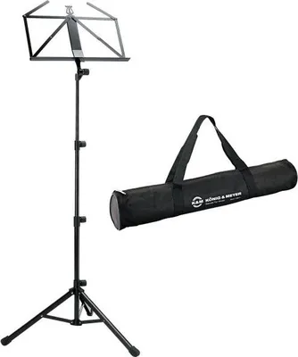 Produktbild von K-M 10810 Notenpult aus Stahl Schwarz mit Tasche