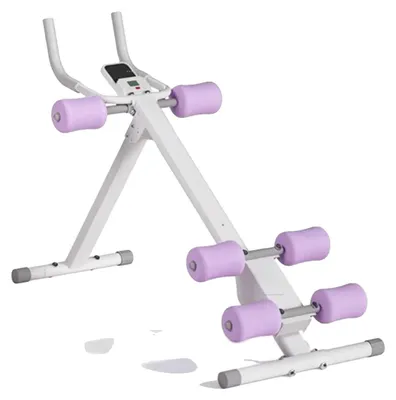 Productafbeelding van Opklapbare crosstrainer, maximaal gebruikersgewicht 160 kg, verstelbare weerstandsniveaus, LCD-display voor het bijhouden van de voortgang, 2 hellingsstanden en 5 hoogtestanden, afmetingen 120 cm x 60 cm