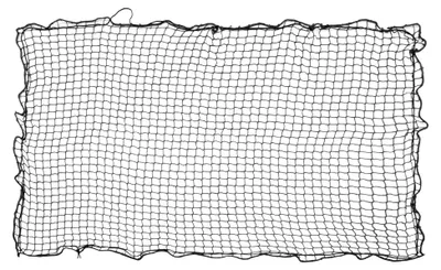 Produktbild von Universal Anhängernetz 1,8 x 2,5 m, Gepäcknetz für Anhänger, Dehnbares Nylon Ladungsnetz in Schwarz