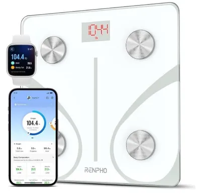 Produktbild von RENPHO Körperfettwaage Digital Personenwaagen Körperanalysewaage Bluetooth App Fitness Tracking