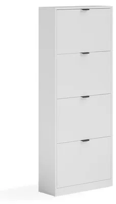 Image de Benne à chaussures Vicco Gizmo Blanc 59x146.6cm avec 4 compartiments, Model 59629