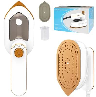 2-in-1 Reisedampfbügeleisen, 180° drehbar, klappbar, Handgerät