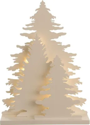 Produktbild von LED Baum Silhouette Holz 25 cm batteriebetrieben indoor