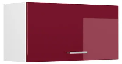 Obrázek produktu pro Věšák na stěnu Vicco R-Line Červená vysoký lesk/Bílá 80 cm Plochý, Model 63103