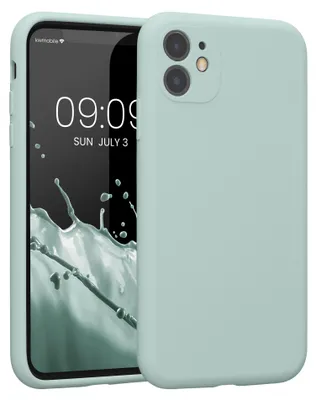 Produktbild von kwmobile Hülle kompatibel mit Apple iPhone 11 - Hülle Silikon gummiert - Handyhülle - Handy Case in Cool Mint