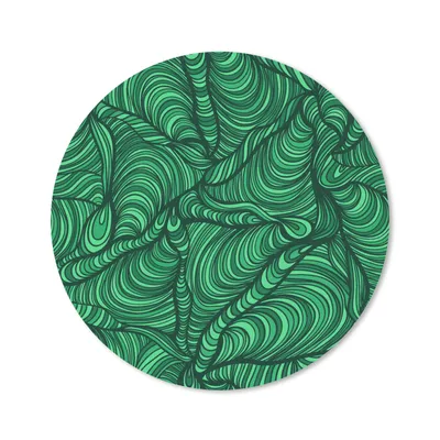 Produktbild von MuchoWow® Mauspad Mousepad Grün - Muster - Sommer 30x30 cm - Mousepads - Maus Mat - Pad - Mausunterlage - Tischunterlage - Schreibtischmatten