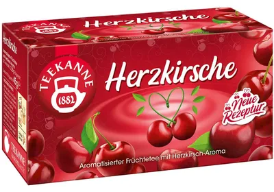 Productafbeelding van TEEKANNE 078470 TEEKANNE Herzkirsche Tee 20 Portionen