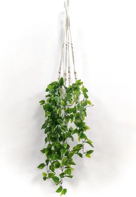 Produktbild von Kunstmatige hangplanten Macramé Blumenkörbe für Wohnzimmer oder Balkon