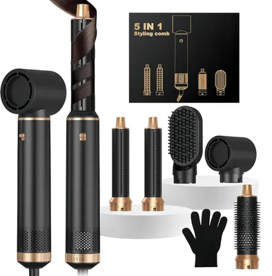 Obrázok produktu pre Airstyler 5-in-1 teplovzdušný styler, čierna a zlatá, 1000 W, pre styling vlasov