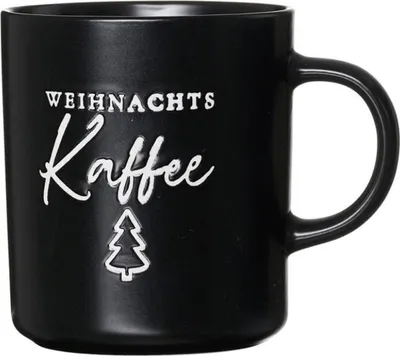 Produktbild von Ritzenhoff und Breker Kaffeebecher Weihnachtskaffee schwarz weiß 500ml