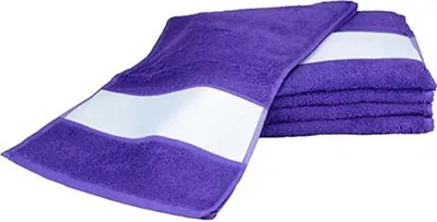 Immagine prodotto di A&R AR083 | Asciugamano sportivo SUBLI-Me®, 30 x 140 cm - Colore: Viola - Dimensioni: 30 x 140 cm